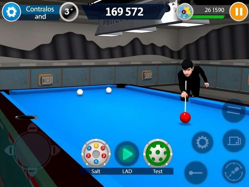 3D India Pool Legend controls and interface